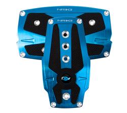 Brushed Blue aliminum sport pedal w/ Black rubber inserts AT