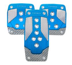 Aluminum Sport Pedal Blue w/ Silver Carbon MT