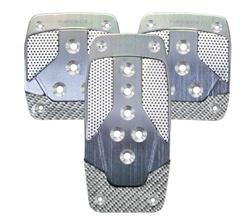 Aluminum Sport Pedal Gun Metal w/ Silver Carbon MT