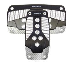 Aluminum Sport Pedal Black w/ Silver Carbon AT