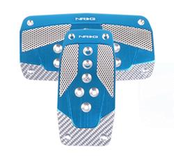 Aluminum Sport Pedal Blue w/ Silver Carbon AT