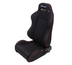 Type-R Cloth Sport Seat Black w/ Red Stitch w/ logo