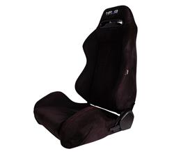 Type-R Suede Sport Seat Black W/ Red Stitching w/ logo