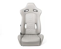 "The Arrow" NRG Sports Vinyl Seat Grey w/ Grey Stitch plus Pressed NRG logo