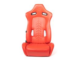 "The Arrow" NRG Sports Vinyl Seat Red w/ Red Stitch plus Pressed NRG logo