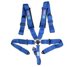 Harness, Complete, 5-Point, Camlock, Blue, 3 in., Individual Shoulders, Pull Down, Bolt-In, Floor Mount, Shoulder Pads, SFI, Each