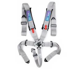 Harness, Complete, 5-Point, Camlock, Silver, 3 in., Individual Shoulders, Pull Down, Bolt-In, Floor Mount, Shoulder Pads, SFI, Each