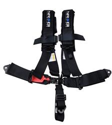 Harness, Complete, 5-Point, Latch, Black, 3 in., Individual Shoulders, Pull Down, Bolt-In, Floor Mount, Each