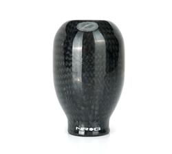 Shift Knob, 42mm, Black Carbon Fiber, Type-R, Manual 6-Speed, Heavy Weight, Thread On, M10 x 1.50, Universal, Each