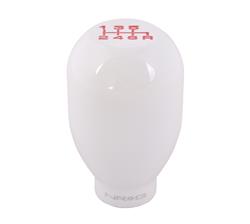 Shift Knob, 42mm, White, Type-R, Manual 6-Speed, Heavy Weight, Thread On, Universal, Each