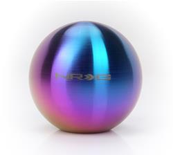 Shift Knob, Ball-Type, Round, Neochrome, NRG Logo, Heavy Weight, Thread On, Universal, Each