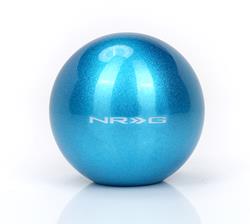 Shift Knob, Ball-Type, Round, Teal Sparkly Painted, NRG Logo, Heavy Weight, Thread On, Universal, Each