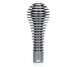 Shift Knob, Heat Sink Bubble Head, Short, Gun Metal Anodized, 115mm Tall, Thread on, Universal, Each