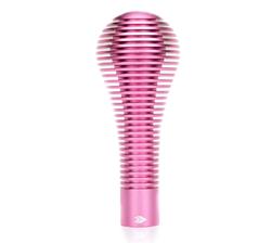 Shift Knob, Heat Sink Bubble Head, Short, Pink Anodized, 115mm Tall, Thread on, Universal, Each