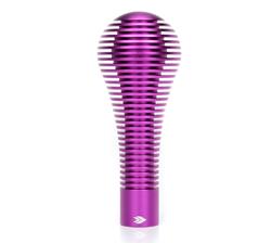 Shift Knob, Heat Sink Bubble Head, Short, Purple Anodized, 115mm Tall, Thread on, Universal, Each