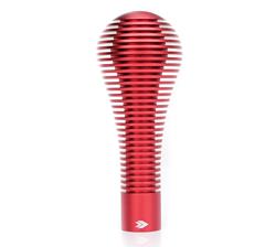 Shift Knob, Heat Sink Bubble Head, Short, Red Anodized, 115mm Tall, Thread on, Universal, Each