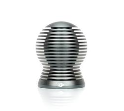 Shift Knob, Heat Sink Spheric, Gun Metal Anodized, 65mm Tall, Thread on, Universal, Each