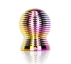 Shift Knob, Heat Sink Spheric, Neochrome Anodized, 65mm Tall, Thread on, Universal, Each