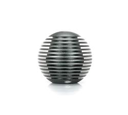 Shift Knob, Heat Sink Droplet, Round, Gun Metal Anodized, Thread on, Universal, Each