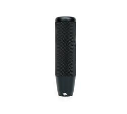 Shift Knob, Knurl Hidden Gem, Short, Round, Black Anodized, 120mm Tall, Thread on, Universal, Each