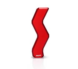 Shift Knob, Prisma, Zig-Zag, Red, Thread On, Universal, Each