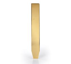 Shift Knob, Monolith, Chrome Gold, M10 x 1.50, Blank, Universal, Each