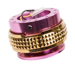 Quick Release Kit - Pink Body / Chrome Gold Pyramid Ring