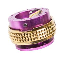 Quick Release Kit - Purple Body / Chrome Gold Pyramid Ring