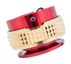 Quick Release Kit - Red Body / Chrome Gold Pyramid Ring