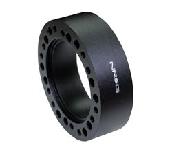 Hub Spacer 1" in Black, Adjust to Euro Spec