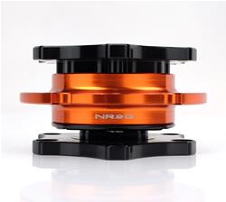 Quick Release - Black Shinny Body / Orange Shinny Ring SFI SPEC 42.1