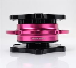 Quick Release - Black Shinny Body / Pink Shinny Ring SFI SPEC 42.1