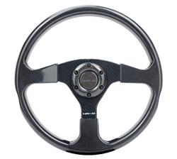 Steering Wheel, Gloss Carbon Fiber, 350mm, Each