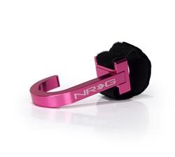 Universal CNC Steering Wheel Hook with Velcro Pink