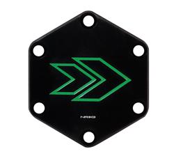 NRG Arrow engraved Horn Delete Button-GREEN