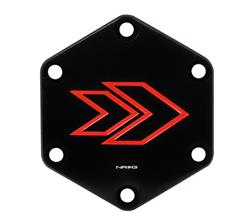 NRG Arrow engraved Horn Delete Button-RED