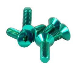 Steering Wheel Screw Kit Upgrade Green "CONICAL"