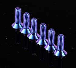 Titanium Purple Steering wheel Screw Kit Upgrade " CONICAL" 12mm