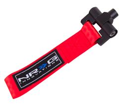 Red - Bolt in tow strap - 5,000 Lbs Limit - Subaru WRX / STI 02-07