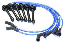 Spark Plug Wire Set, Stock Replacement, Direct Fit, Spiral Core, Blue Silicone Insulated Wire, 7.00mm, Isuzu, Set