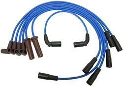 Spark Plug Wires, Resistor, 7mm, Blue, Stock Boots, Chevrolet, GMC, Isuzu, Oldsmobile, Set