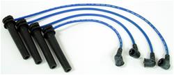 Spark Plug Wires, Resistor Core, Silicone, Blue, 7mm, for Nissan 4-Cylinder, 2.4L, Set