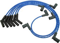 Spark Plug Wires, Resistor, 7mm, Blue, Stock Boots, Ford, Mercury, Set