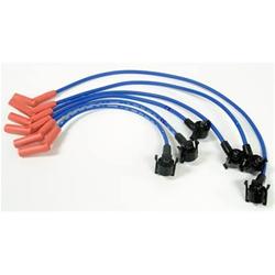 Spark Plug Wires, Resistor Core, Silicone, Blue, 7mm, Ford V6, 4.0L, Set