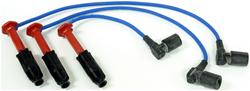 Spark Plug Wires, Resistor Core, Silicone, Blue, 7mm, Mercedes-Benz, Inline 6-Cylinder, Set