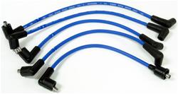 Spark Plug Wire Set, Stock Replacement, Direct Fit, Spiral Core, Blue Silicone Insulated Wire, 7.00mm, Austin, MG, Set