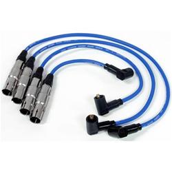 Spark Plug Wires, Resistor, 7mm, Blue, Stock Boots, Volkswagen, 2.0L, Set