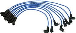 Spark Plug Wires, Resistor Core, Silicone, Blue, 7mm, Rover V8, Set