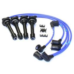 Spark Plug Wires, Resistor Core, Silicone, Blue, 7mm, for Nissan 4-Cylinder, 2.0L, Set