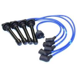 Spark Plug Wires, Resistor, 7mm, Blue, Stock Boots, for use on Honda®, 2.2L, Set